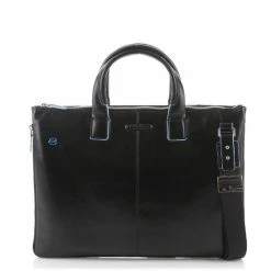 Promo ❤️ Piquadro Blue Square Expandable Slim Computer Bag 15.6 Black ✨ -Tassen-dames Winkel 550x550 266
