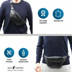 Beste recensies van 🎁 Safekeepers Leren Heuptas - Heuptasje - Buideltas - Dames Heren - Groot Leer - Zwart ⭐ -Tassen-dames Winkel 550x550 284