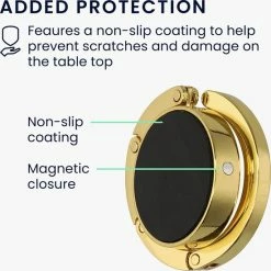 Beste recensies van 👍 Kwmobile Tashanger Voor Tafels - 2 Stuks - Uitvouwbare Tasophanger - Draagbare Tassenhaak - Hang Je Tas Veilig Op In Restaurant En Bar - In Zwart / Goud 🧨 -Tassen-dames Winkel 550x550 290