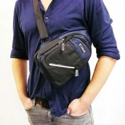 Korting 🔥 Doodadeals® Sport Sling Bag Heren - Borsttas Heren - Crossbody Tas Heren - Crossbody Bag Heren - Blauw ⌛