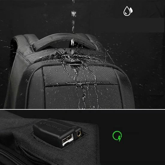 Goedkoopste ๐ Merkloos Rugzak Zwart - Dames ๐ Backpack USB - Anti-Diefstal - Waterdicht - Laptop Rugtas - Reistas - Damestas - Innovatief Ontwerp - Modern ๐ 8 Goedkoopste ๐ Merkloos Rugzak Zwart - Dames ๐ Backpack USB - Anti-Diefstal - Waterdicht - Laptop Rugtas - Reistas - Damestas - Innovatief Ontwerp - Modern ๐ - Afbeelding 6