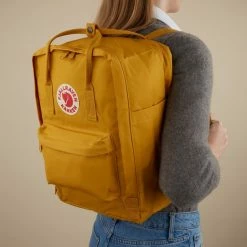 Flash-uitverkoop 🤩 Fjallraven Kånken Laptoprugzak 15 Inch - Ochre ✨ -Tassen-dames Winkel 550x550 391