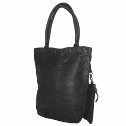 Nieuw ๐งจ Justified - Leren Shopper - Laika - Zwart โ๏ธ