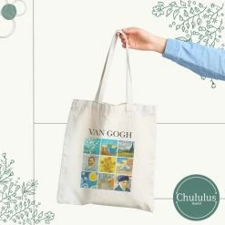 Beste recensies van ✔️ Chululus Madrid: Tote Bag - Van Gogh - Canvas Tas - Katoenen Tas - Creatief Design - Quote 👏
