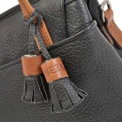 Beste deal ⌛ Berba Medium Schoudertas / Crossbody Tas Dames - Leer - Chamonix - Zwart 🔥 -Tassen-dames Winkel 550x550 430