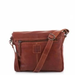 Uitgang 🔔 Bear Design Lauro Leren Klep Schoudertas - Cognac 🎉 -Tassen-dames Winkel 550x550 432