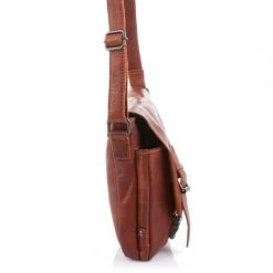 Uitgang 🔔 Bear Design Lauro Leren Klep Schoudertas - Cognac 🎉 -Tassen-dames Winkel 550x550 433