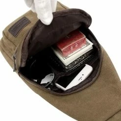 Kopen 💯 Q-bag Crossbody Small-Bag! Casual Slingbag - Bruin - Sportieve Multifunctionele Schoudertas 🎁 -Tassen-dames Winkel 550x550 546