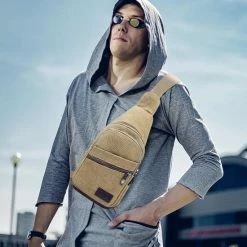 Kopen 💯 Q-bag Crossbody Small-Bag! Casual Slingbag - Bruin - Sportieve Multifunctionele Schoudertas 🎁 -Tassen-dames Winkel 550x550 547