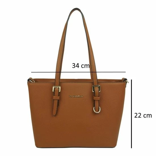 Korting π Merkloos Saffiano Handtas Flora & Co Camel Klein π 6 Korting π Merkloos Saffiano Handtas Flora & Co Camel Klein π - Afbeelding 4