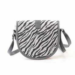 Uitgang 🎁 Dielay Schoudertasje Met Dierenprint - PU Kunstleer - 22x20x7 Cm - Grijs ✔️ -Tassen-dames Winkel 550x550 597