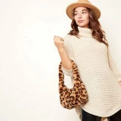 Promo 🤩 Yehwang Handtas Panter Print - Bruin - Camel - Zwart - Dierenprint - Tas ✨ -Tassen-dames Winkel 550x550 637