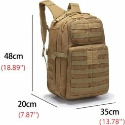 Korting ⭐ Merkloos Tactische Rugzak Militaire - Leger Outdoor Bag Rugzak Mannen - Camping Tactische Rugzak Wandelen Sport - Duidelijke Klassieke Stijl 👏 -Tassen-dames Winkel 550x556 1