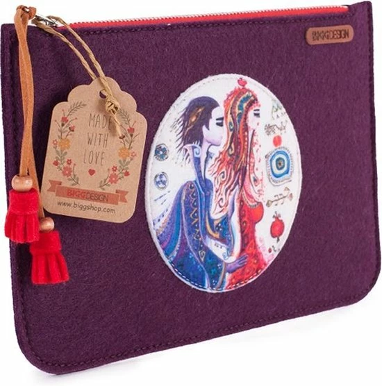 Hete verkoop π₯° BiggDesign Boze Oog Clutch Dames - Handtas - Handtasje - Portemonnee Dames- 24 Cm - Paars π 5 Hete verkoop π₯° BiggDesign Boze Oog Clutch Dames - Handtas - Handtasje - Portemonnee Dames- 24 Cm - Paars π - Afbeelding 3