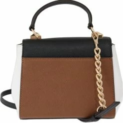 Nieuw ⭐ Michael Kors - Black Brown KARLA Satchel Shoulder Bag ✨ -Tassen-dames Winkel 550x557 9