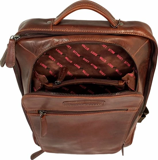 Kopen 👍 Louis Wallis Rugtas Heren Met Laptopvak 13.3 Inch Laptoptas Heren Leer Bruin Cognac - Rugzak Met Laptopvak - Zeer Luxe Uitgevoerd 🤩 4 Kopen 👍 Louis Wallis Rugtas Heren Met Laptopvak 13.3 Inch Laptoptas Heren Leer Bruin Cognac - Rugzak Met Laptopvak - Zeer Luxe Uitgevoerd 🤩 - Afbeelding 2