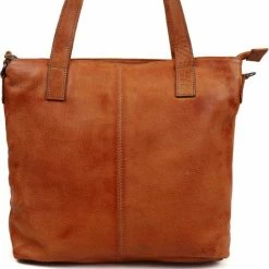 Flash-uitverkoop 🌟 Bear Design Jilike Leren Shopper / Schoudertas - Cognac 👍 -Tassen-dames Winkel 550x563 2