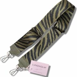 Nieuw 🔔 Lundholm Tassenriem Zwart Groen Zebra Design - Hoge Kwaliteit Extra Stevig - Bag Strap Tassenriem - Tas Strap - Tassen Hengsel Met Echt Leer - Schouderband Voor Tas - Cadeau Voor Vriendin | Lundholm Mydland Serie 🥰