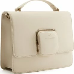 Korting 🛒 Violet Hamden Essential Bag Dames Crossbody Tas Leer - Beige ⭐ -Tassen-dames Winkel 550x567