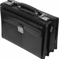 Coupon ❤️ Ralp Boyer Laptoptas Echt Leer Zwart - Aktetas/Documententas - 15.6 Inch Laptophoes - Laptoptas - Werktas -A4 Formaat - Kantoortas - Echt Leer - Cijferslot - Schouderband 😉 -Tassen-dames Winkel 550x567 7