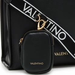 Promo 😉 Valentino Bags Dames Crossbody TasShopper Kunstleer - Zwart 😀 -Tassen-dames Winkel 550x571 1