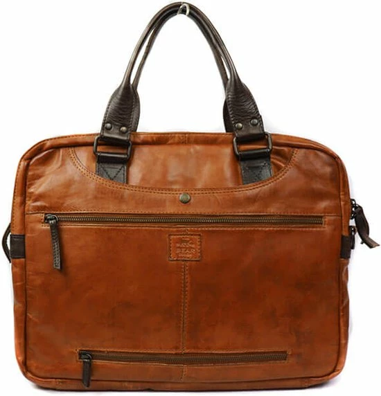 Beste deal 😀 Bear Design Leandro Leren Laptoptas - 15 Inch - Cognac / Bruin ❤️ 9 Beste deal 😀 Bear Design Leandro Leren Laptoptas - 15 Inch - Cognac / Bruin ❤️ - Afbeelding 7