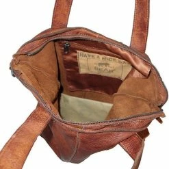 Beste deal ✨ Bear Design Juul Leren Shopper - Cognac 🔥 -Tassen-dames Winkel 550x572 7