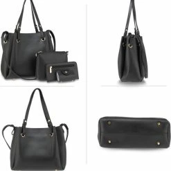 Uitgang π Anna Grace Dames Schoudertas Zwart 4-delig Schoudertas, Heuptas, Portemonnee, Pasjes Mapje π 10 Uitgang π Anna Grace Dames Schoudertas Zwart 4-delig Schoudertas, Heuptas, Portemonnee, Pasjes Mapje π -Tassen-dames Winkel 550x573