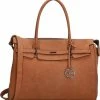 Gloednieuw 🤩 Charm London Bromley Handtas / Laptoptas - 15 Inch - Cognac 😀 -Tassen-dames Winkel 550x574 3
