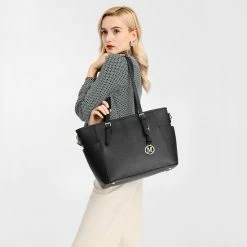 Begroting ❤️ Miss Lulu Dames Schoudertas - Handtas - Laptoptas 13.3" – Zwart (LM1642 BK) 🔥 -Tassen-dames Winkel 550x574 4