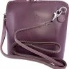 Coupon 👍 Paars Vera Pelle Italiaans Leren Schoudertasje (rits Rondom) 🎉