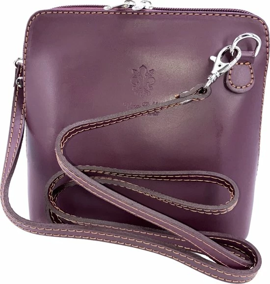 Coupon π Paars Vera Pelle Italiaans Leren Schoudertasje (rits Rondom) π 3 Coupon π Paars Vera Pelle Italiaans Leren Schoudertasje (rits Rondom) π
