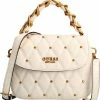 Beste Pirce ✔️ Guess Triana Flap Shoulder Bag Dames Schoudertas - Ivory 🌟 -Tassen-dames Winkel 550x577 2