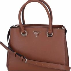 Uitgang 🔥 GUESS Alexie Dames Crossbody TasHandtas Kunstleer - Bruin 🤩 -Tassen-dames Winkel 550x580 3