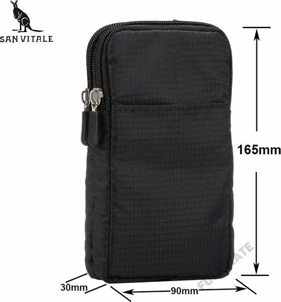 Gloednieuw ๐ San Vitale® - Telefoon Tasje - Heuptas - Wandel/Sport/Smartphone - Licht Blauw โค๏ธ 9 Gloednieuw ๐ San Vitale® - Telefoon Tasje - Heuptas - Wandel/Sport/Smartphone - Licht Blauw โค๏ธ - Afbeelding 7