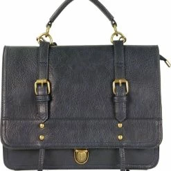 Nieuw ✔️ Hand/schouder/rugtas Crossbody Vintage Look Qischa Blauw 😍