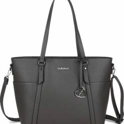 Uitgang 🎉 Pulcher London Schoudertas 14 Grijs 🎉