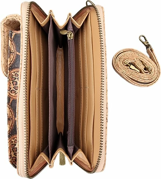 Goedkoopste π Geen Merk Aanduiding VIQRI - Compact Telefoontasje - Dames Portemonnee Tas - RFID Anti Skim - Dames Tas - Portemonnee - Leer - Kurk - Dames - Cadeau - Bruin - Zwart - Print - Metaal - Crossbody π 4 Goedkoopste π Geen Merk Aanduiding VIQRI - Compact Telefoontasje - Dames Portemonnee Tas - RFID Anti Skim - Dames Tas - Portemonnee - Leer - Kurk - Dames - Cadeau - Bruin - Zwart - Print - Metaal - Crossbody π - Afbeelding 2