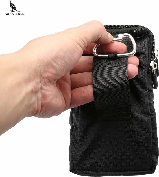 Gloednieuw ๐ San Vitale® - Telefoon Tasje - Heuptas - Wandel/Sport/Smartphone - Licht Blauw โค๏ธ 7 Gloednieuw ๐ San Vitale® - Telefoon Tasje - Heuptas - Wandel/Sport/Smartphone - Licht Blauw โค๏ธ - Afbeelding 5