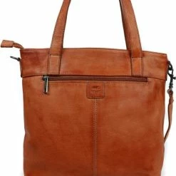 Flash-uitverkoop 🌟 Bear Design Jilike Leren Shopper / Schoudertas - Cognac 👍 -Tassen-dames Winkel 550x612 2