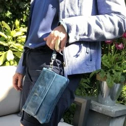 Beste deal 🎉 Micmacbags Porto Schoudertas - 👖 Jeansblauw 🧨 -Tassen-dames Winkel 550x613 2