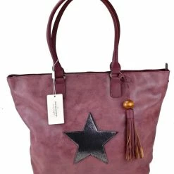 Groothandel 👍 David Jones STER Schoudertas Handtas Schoudertas Ruime Tas Bordeaux 😉