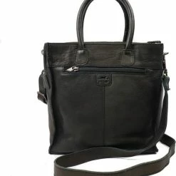 Beste deal 🎉 Bear Design Grote Schoudertas / Crossbody Tas Dames - Leer - Callisto Pelle - Zwart 🤩 -Tassen-dames Winkel 550x623 1