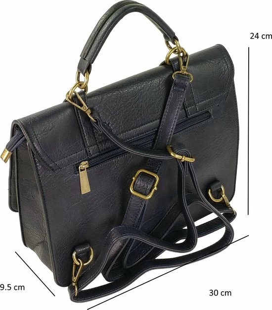 Nieuw βοΈ Hand/schouder/rugtas Crossbody Vintage Look Qischa Blauw π 4 Nieuw βοΈ Hand/schouder/rugtas Crossbody Vintage Look Qischa Blauw π - Afbeelding 2