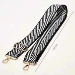 Uitgang 🎉 Dionnes Tas Hengsel Chevron/Strepen Zwart + Wit 🥰 -Tassen-dames Winkel 550x630 2