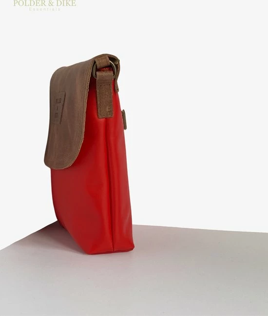 Flash-uitverkoop 🎉 POLDER & DIKE - Schoudertas / Crossbody - FLORENCE - Rood - Scarlet Red - Echt Leer 🥰 5 Flash-uitverkoop 🎉 POLDER & DIKE - Schoudertas / Crossbody - FLORENCE - Rood - Scarlet Red - Echt Leer 🥰 - Afbeelding 3