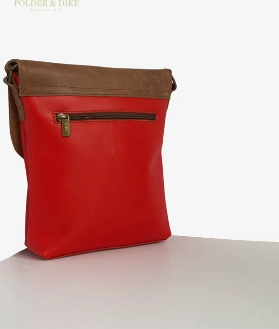 Flash-uitverkoop 🎉 POLDER & DIKE - Schoudertas / Crossbody - FLORENCE - Rood - Scarlet Red - Echt Leer 🥰 6 Flash-uitverkoop 🎉 POLDER & DIKE - Schoudertas / Crossbody - FLORENCE - Rood - Scarlet Red - Echt Leer 🥰 - Afbeelding 4