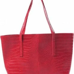 Hete verkoop ⌛ MiHella Een Ruime Shopper Voorzien Van Een Mooie Krokodillenprint. De Tas Is Goed Afsluitbaar Met Een Rits En Heeft Een Verstevigde Bodem. Een Gemakkelijke Tas Om Erbij Te Hebben. Voor Uzelf Of Bestel Een Kado 🔔