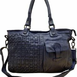 Coupon 🎁 Schoudertas - Dames Tassen - Schoudertassen Vrouwen - Donkerblauw - Large - Arrigo 🔥