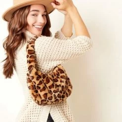 Promo 🤩 Yehwang Handtas Panter Print - Bruin - Camel - Zwart - Dierenprint - Tas ✨ -Tassen-dames Winkel 550x657 6